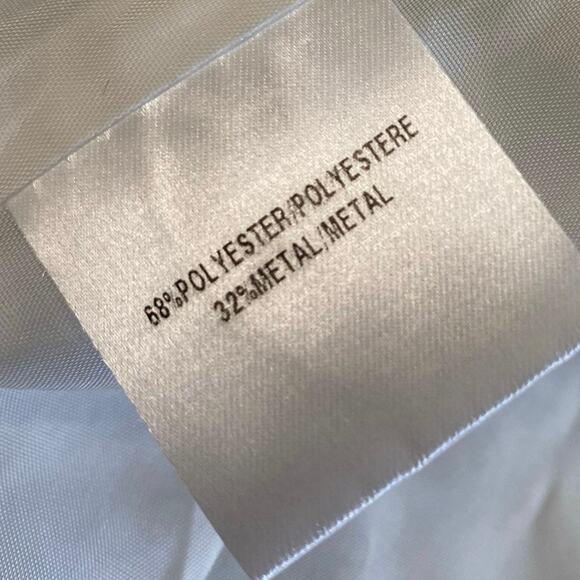 Lafayette 148 Metallic Ruffle Zip Dress Jacket Plus Size 14 New Formal Business - Picture 10 of 12